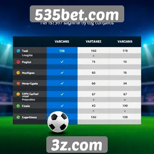 Comparativo entre 535bet.com e concorrentes do setor